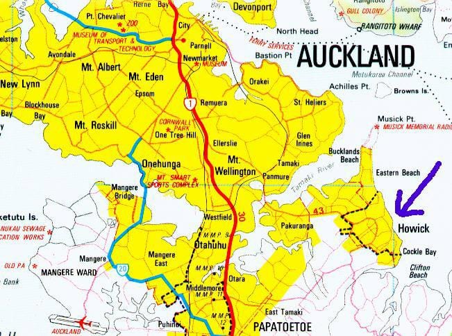 karta Ховик, Auckland