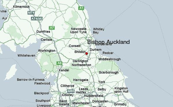 karta Biskup-Auckland