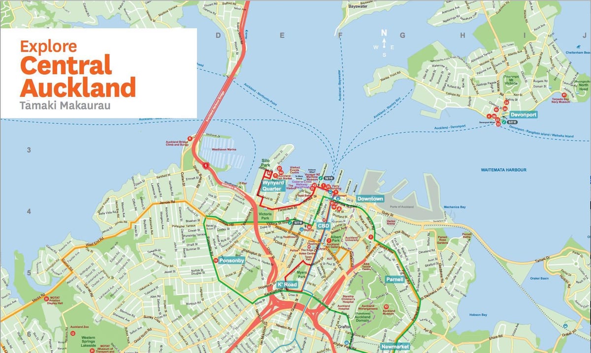 karta Newmarket, Auckland