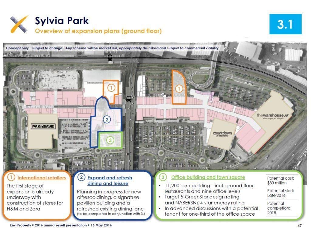 Sylvia park Auckland na karti