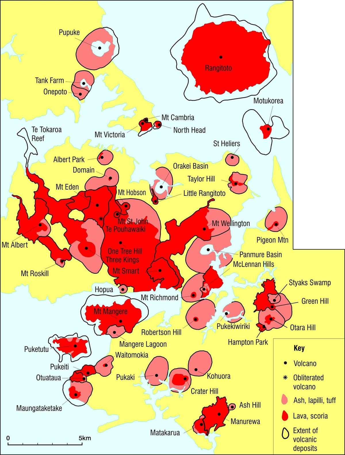 Vulkana Auckland karti